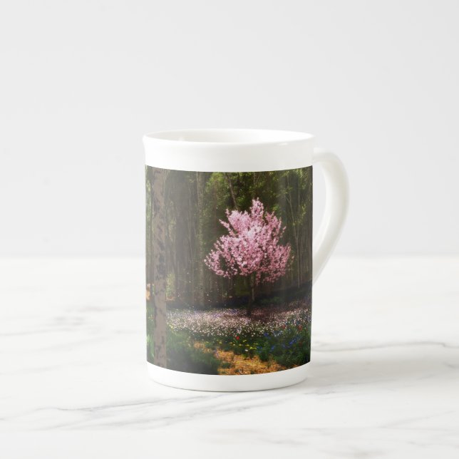 Caneca De Porcelana Cherry Tree Concerto Specialty Mug (Frente Esquerda)