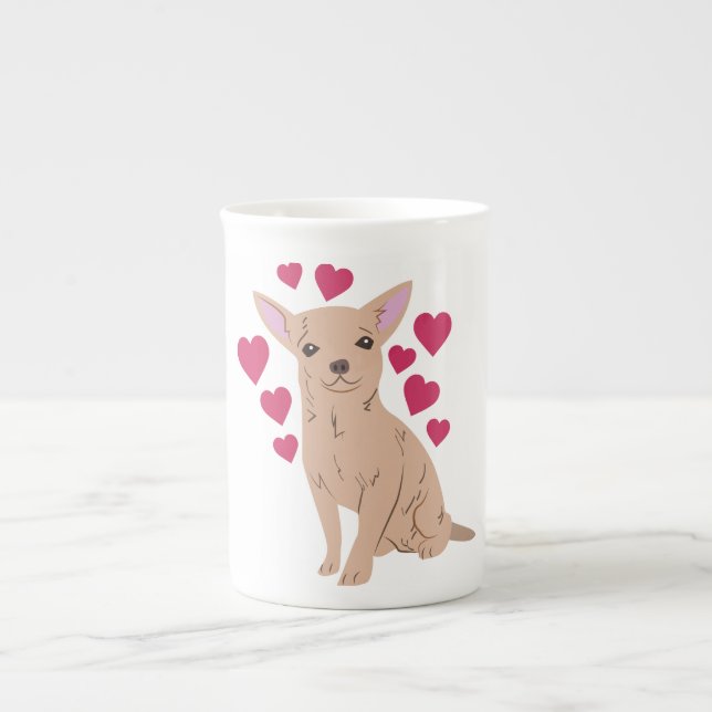 Caneca De Porcelana chihuahua (Frente)
