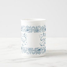 China Bone mug Hello Primavera