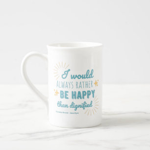 Caneca De Porcelana Citação de Jane Eyre I - Edição Azul