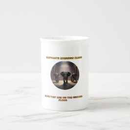Caneca De Porcelana Classe de dança de elefantes