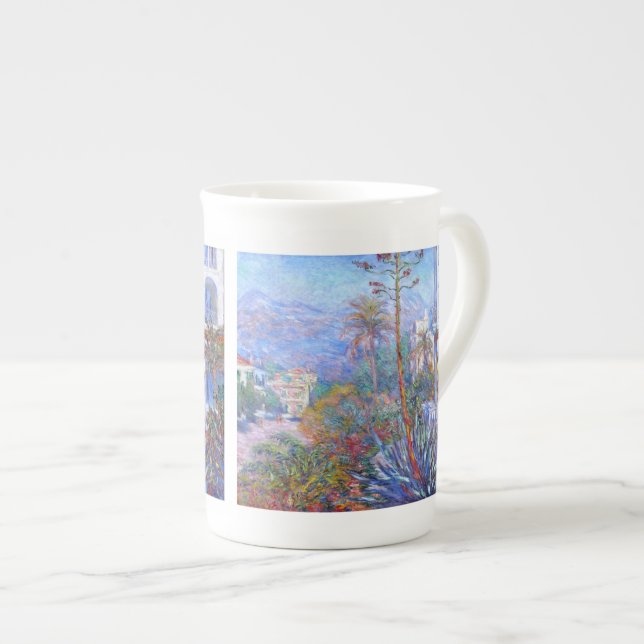 Caneca De Porcelana Claude Monet: Casas de campo em Bordighera (Frente Esquerda)