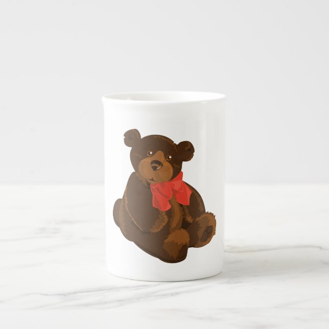 Caneca De Porcelana Clipart do urso de ursinho (Frente)