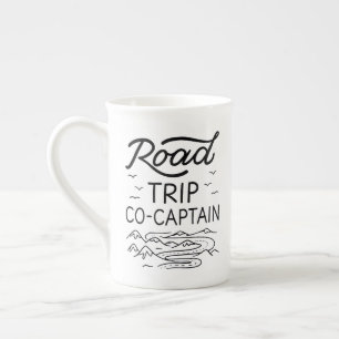 Caneca De Porcelana Co-capitão de Viagem I - Navegador de RV Amor ao C