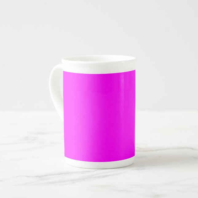Caneca De Porcelana Código hexadecimal cor-de-rosa claro FF00FF (Frente Esquerda)