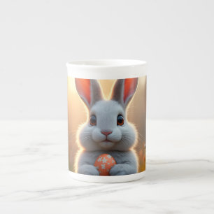 Caneca De Porcelana Coelho alegre da Páscoa no encanto da primavera