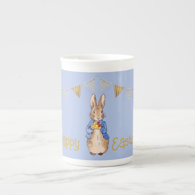 Caneca De Porcelana coelho de Páscoa (Frente)