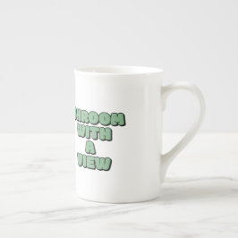 Caneca De Porcelana Cogumelo com vista 