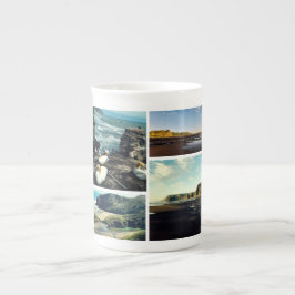 Caneca De Porcelana Colagem da Vista de Tasman