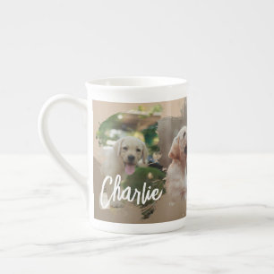 Caneca De Porcelana Colagem de Fotos de Pets Favoritos ao Longo dos An