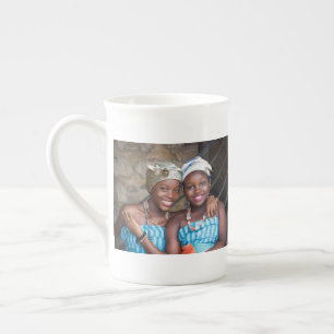 Caneca De Porcelana Colagem personalizada de duas fotos  empresas fami