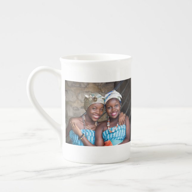 Caneca De Porcelana Colagem personalizada de duas fotos| empresas fami (Esquerda)