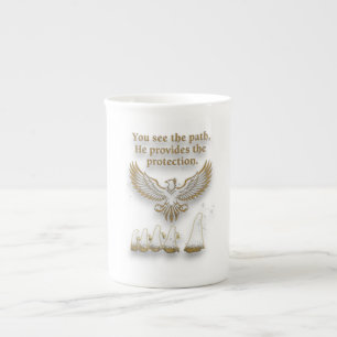 Caneca De Porcelana Coleção de Roupas Espirituais Visão Divina