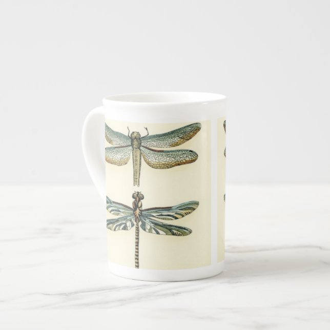 Caneca De Porcelana Coleção Dragonfly por Chariklia Zarris (Frente Esquerda)