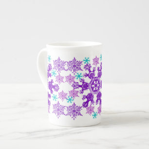 Caneca De Porcelana Colorida Floco de Neve - China