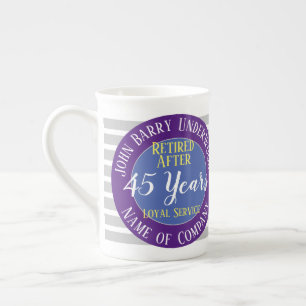 Caneca De Porcelana Comemoração do Serviço Real de Reforma