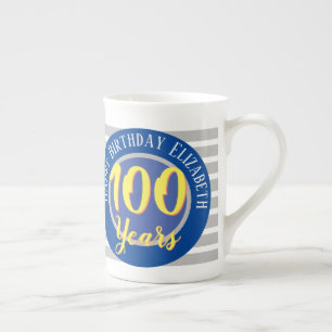 Caneca De Porcelana Comemorativa de aniversário do centenário de 100
