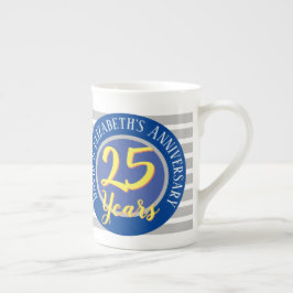 Caneca De Porcelana Comemorativa do Aniversário de 25 Anos