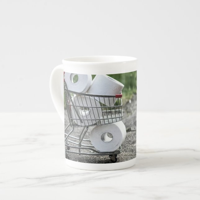 Caneca De Porcelana Compra de papel higiênico (Frente Esquerda)