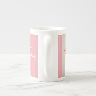 Caneca De Porcelana Copo cor-de-rosa