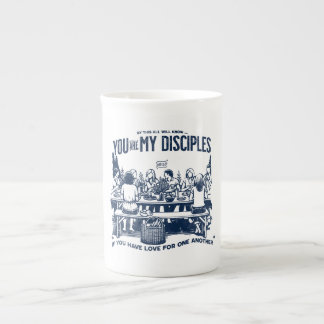 Caneca De Porcelana Copo Cristão Moderno com versículo inspirador da B