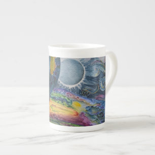 Caneca De Porcelana Copo da porcelana da edição limitada, aguarela