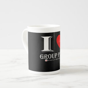 Caneca De Porcelana Copo de café eu amo o jogo do grupo