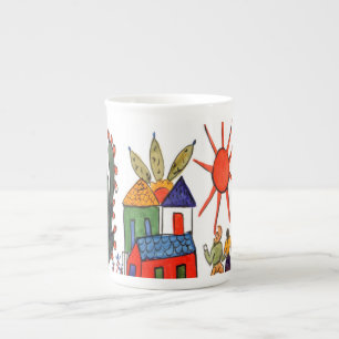 Caneca De Porcelana Copo de café mexicano da cena