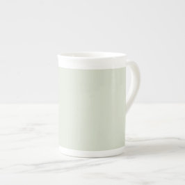 Caneca De Porcelana Cor Sólida Verde Sussurro