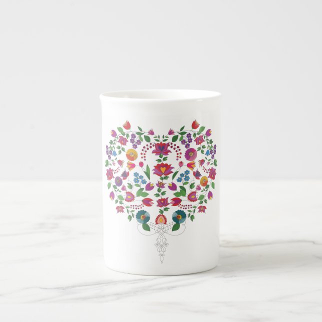 Caneca De Porcelana Coração para Sempre VOCÊ (Frente)