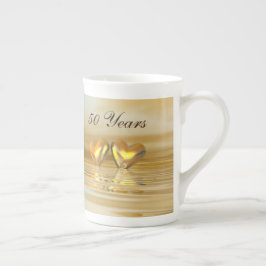 Caneca De Porcelana Corações do ouro