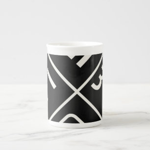 Caneca De Porcelana Coreano Calliographic Art"