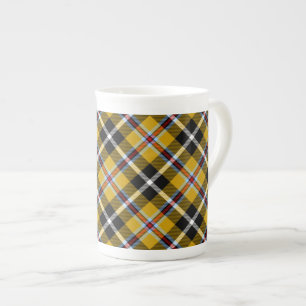 Caneca De Porcelana Cornish National Tartan Yellow and Black Xadrez
