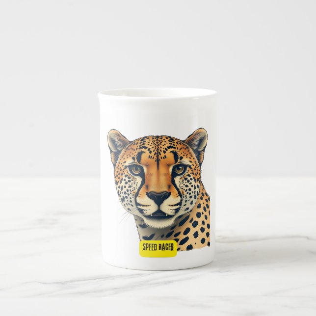 Caneca De Porcelana Corrente de velocidade (Frente)