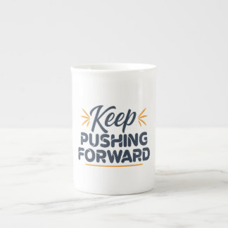 Caneca De Porcelana Cota Motivacional Continue empurrando para frente