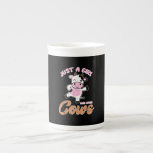 Caneca De Porcelana Cow Lovers   Farmer Women Girls Kids Cow