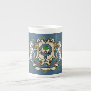 Caneca De Porcelana Crachá Anderson c/Unicorn Bone China Mug