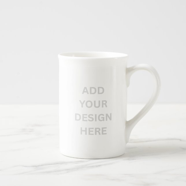 Caneca De Porcelana Create Your Own Custom Design Bone China Mug (Direita)