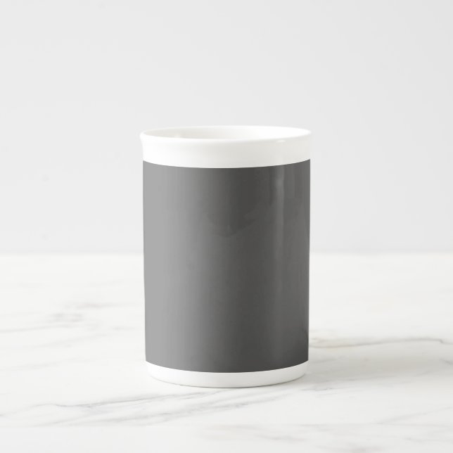 Caneca De Porcelana Create Your Own dark gray Custom Design (Frente)