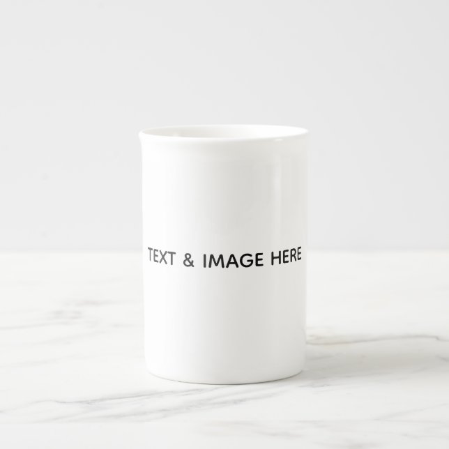 Caneca De Porcelana Crie o seu próprio branco (Frente)