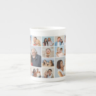Caneca De Porcelana Crie Sua Própria Colagem De Fotos 14