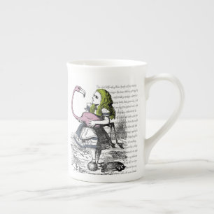 Caneca De Porcelana Croquet Flamingo