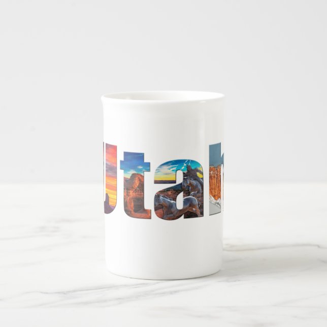 Caneca De Porcelana Crowns of Utah (Frente)