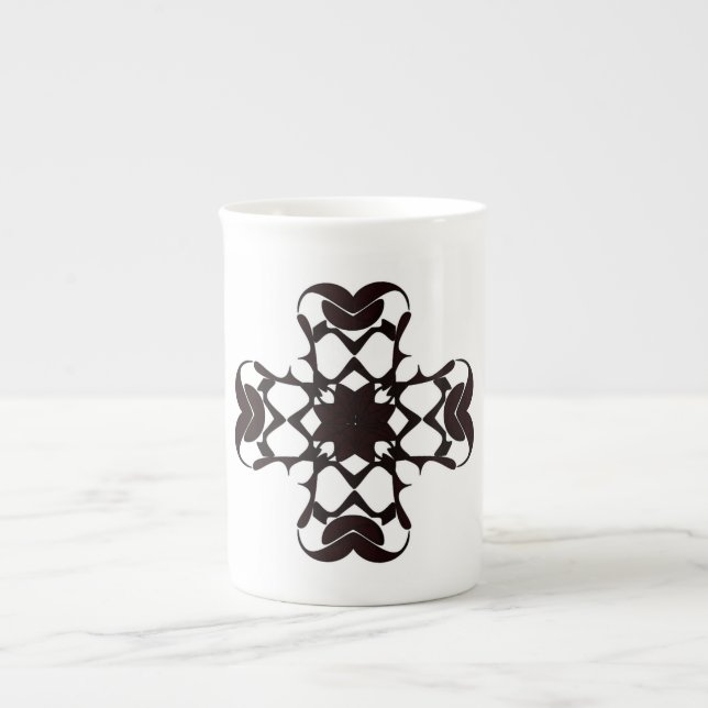 CANECA DE PORCELANA CRUZ ARREDONDADA (Frente)