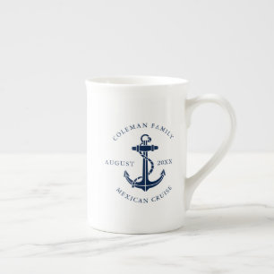 Caneca De Porcelana Cruzeiro Náutico da Família Âncora de Barco Person