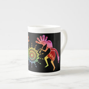 Caneca De Porcelana Cultura de americanos nativos - Sun Dancing Kokope