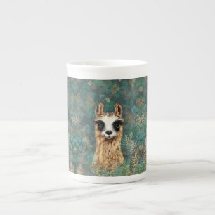 Caneca De Porcelana Curioso Bebê Llama - Fofo