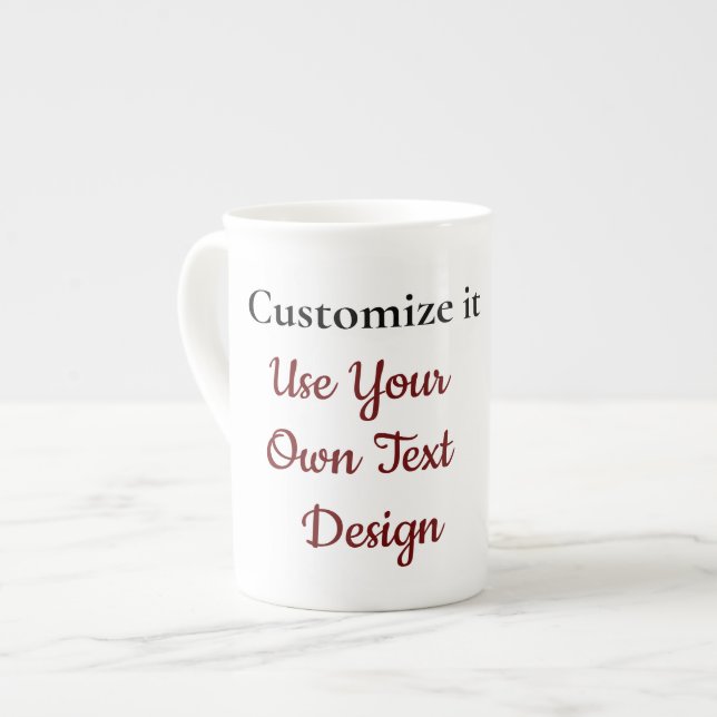 Caneca De Porcelana Custum Mug (Frente Esquerda)