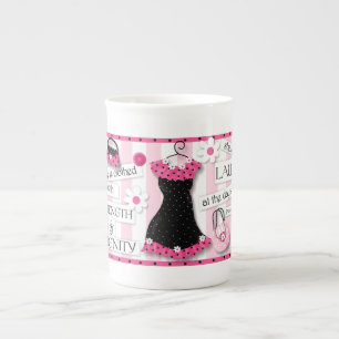 Caneca De Porcelana Da "copo de China da escritura força & da