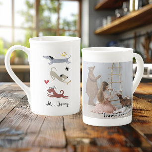 Caneca De Porcelana Dachshund Sausy Dog Team Doxie Photo